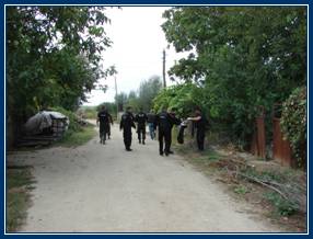 Politistii din Giurgiu la actiunea de colectare a deseurilor